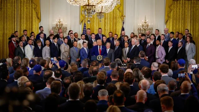 Los Dodgers visitaron la Casa Blanca tras ser campeones en la MLB