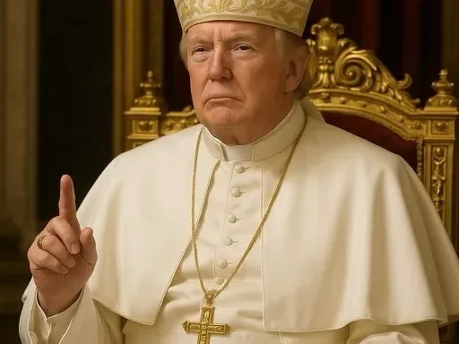 Donald Trump vestido de papa desata indignación entre católicos
