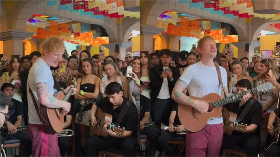 Ed Sheeran ofrece show íntimo con mariachis en CDMX