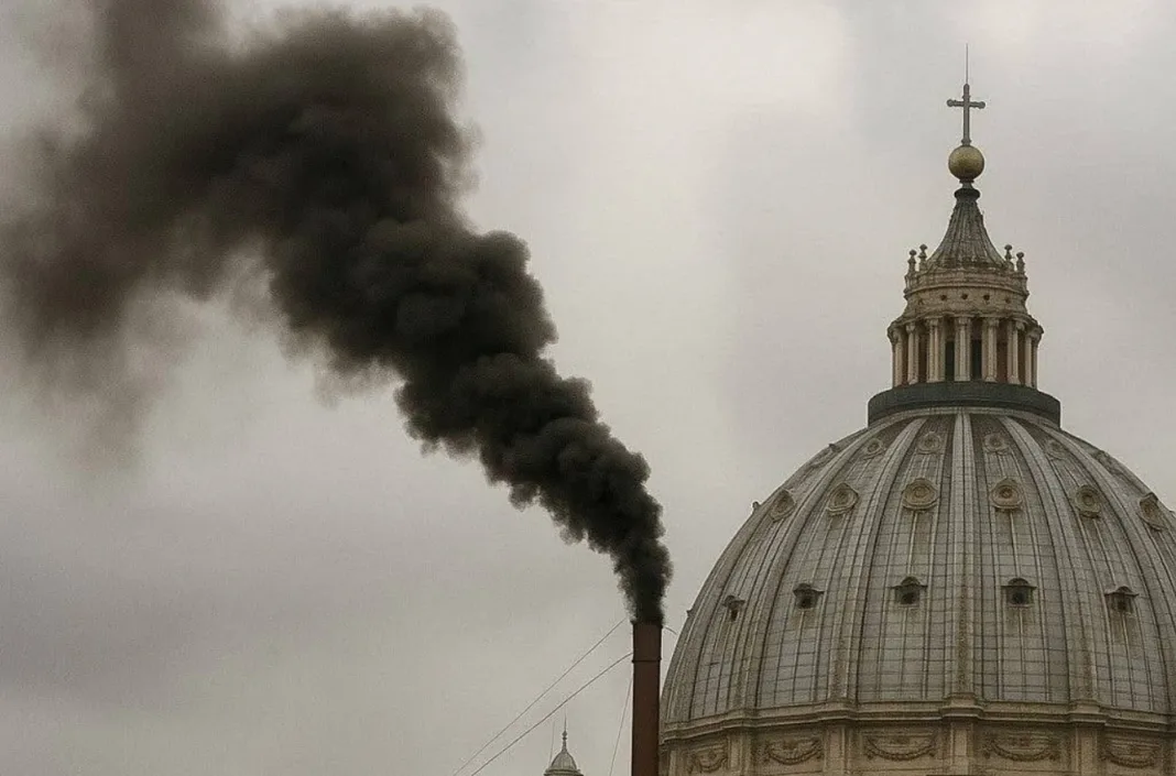 Humo negro sale del Vaticano: todavía no hay nuevo Papa