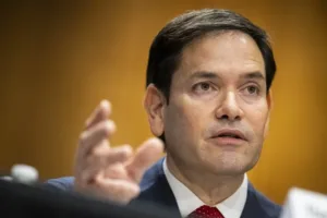 Fotografía de archivo del secretario de Estado de EE.UU., Marco Rubio, que viajará a México. EFE/Graeme Sloan