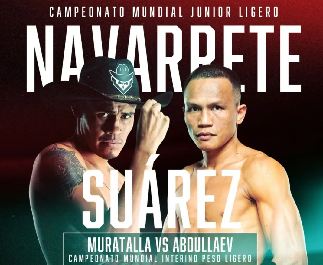 Duelo de campeones: Navarrete y Suárez se enfrentan por el título de peso ligero