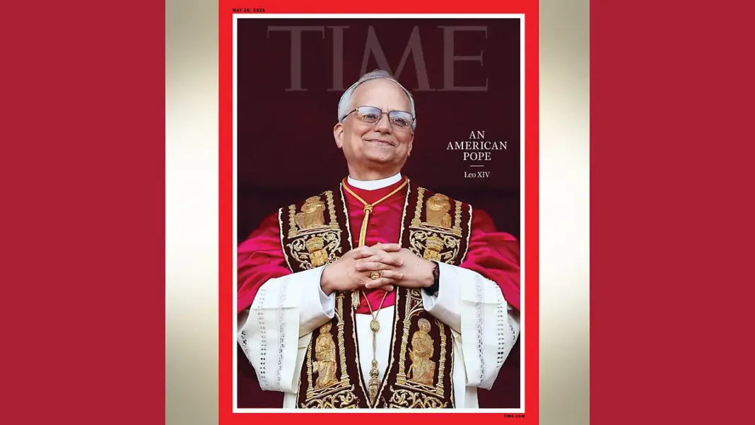 Papa León XIV aparece en la nueva portada de la revista Time