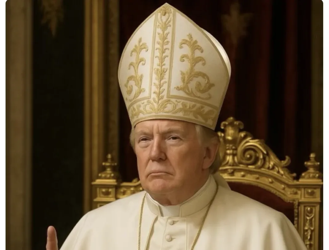 Trump vuelve a generar polémica: redes reaccionan a su foto de IA vestido como el papa