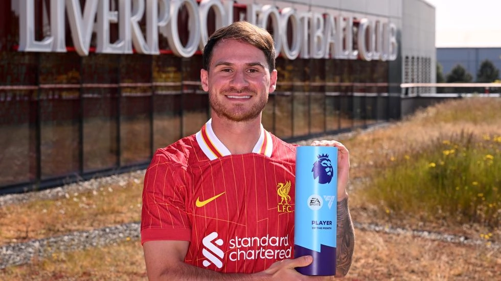 Liverpool celebra a Mac Allister: Mejor jugador del mes de la Premier League