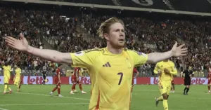 Bélgica vence 4-3 a Gales en partido ajustado de las Eliminatorias del Mundial 2026