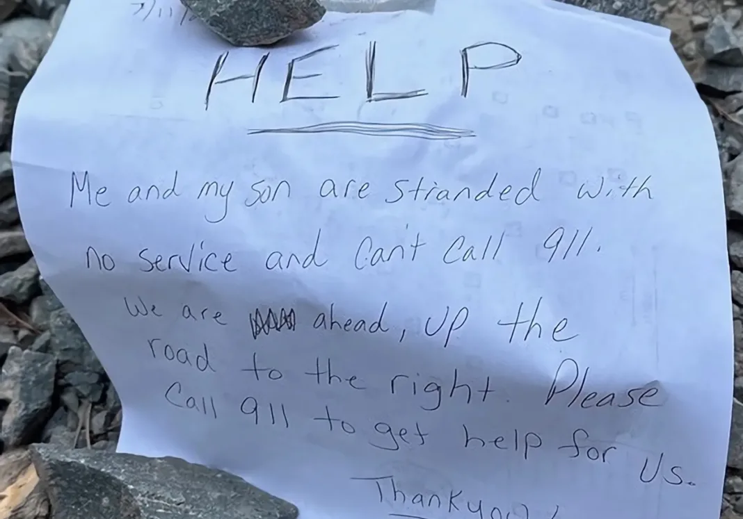Notas salvan a madre e hijo perdidos en un bosque de California