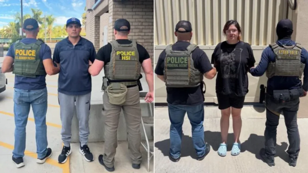 Acusan a hispanos de interferir en arresto de ICE en California