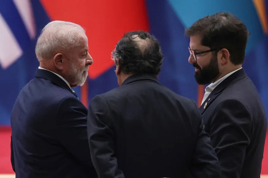 reunión de cinco presidentes de izquierda en Chile